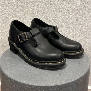 Dr.Martens - Black Leather Buckle Shoes